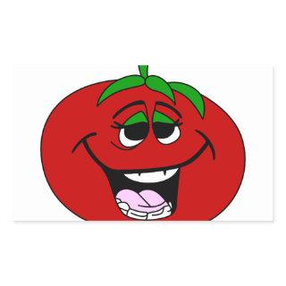 Tomato Face Rectangular Sticker