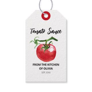 Tomato Sauce Watercolor Gift Tags