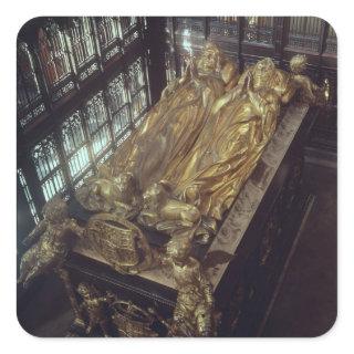 Tomb of Henry VII  and his Wife Square Sticker