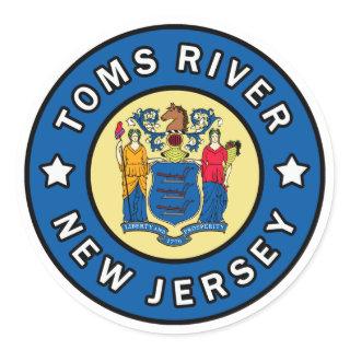 Toms River New Jersey Classic Round Sticker