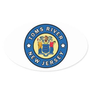 Toms River New Jersey Oval Sticker