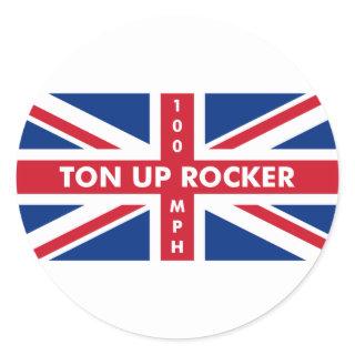 Ton Up Rocker Classic Round Sticker