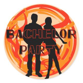 Too Hot Bachelor Party T-shirts and Gifts Classic Round Sticker