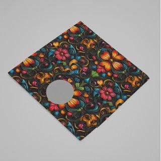Tooled Engraved Leather Look Flowers  Tissue Paper