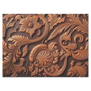 Tooled Leather Tissue Paper