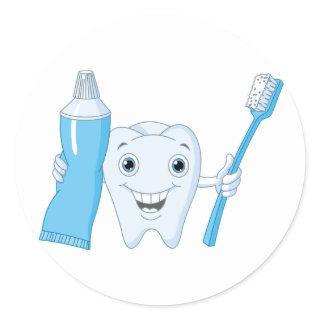 Tooth And Toothbrush Stickers