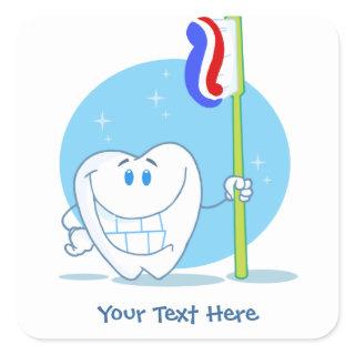 Tooth (customizable) square sticker