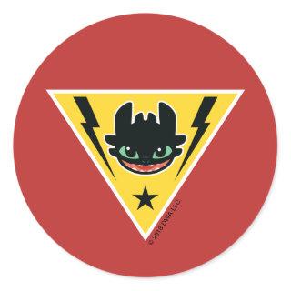 Toothless Lightning Icon Classic Round Sticker