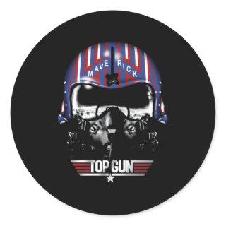 Top Gun Maverick Helmet Classic Round Sticker