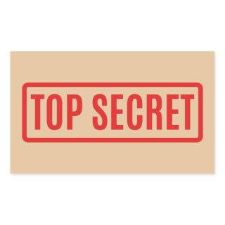 Top Secret Rectangular Sticker