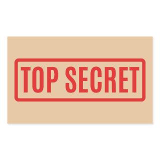 Top Secret Rectangular Sticker