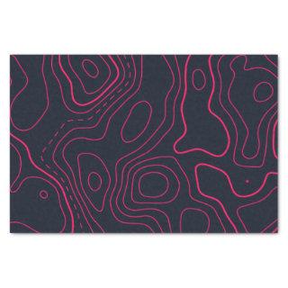 Topographic Map Pattern Tissue Paper