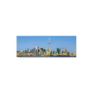 Toronto skyline Canada Stretched Canvas Print