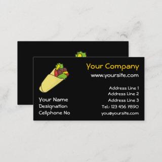 Tortilla Sandwich Wrap Business Card