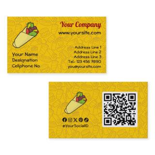 Tortilla Sandwich Wrap Business Card