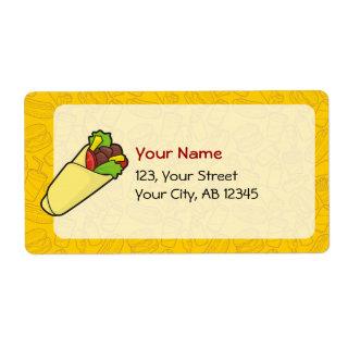 Tortilla Sandwich Wrap Label