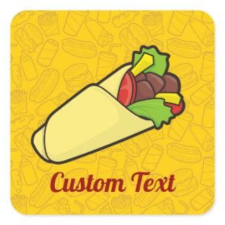 Tortilla Sandwich Wrap Sticker