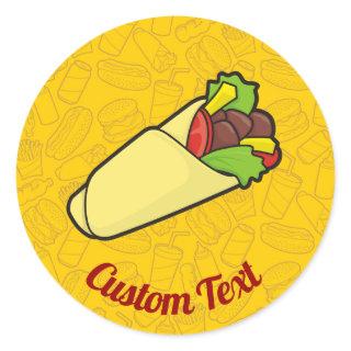 Tortilla Sandwich Wrap Sticker