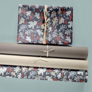 Tossed Leaves Design Fall Colors Oranges Blues  Sheets