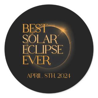 Total Solar Eclipse April 8Th 2024 Astronomy Astro Classic Round Sticker