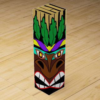 Totem Pole Luau Party Wine Box
