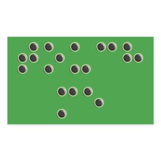 Touch Me (Braille) Rectangle Sticker