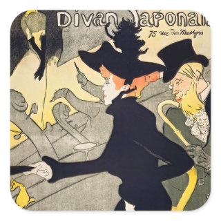 Toulouse-Lautrec - Divan Japonais Square Sticker