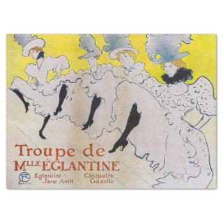 Toulouse-Lautrec - Troupe de Mlle Eglantine Tissue Paper
