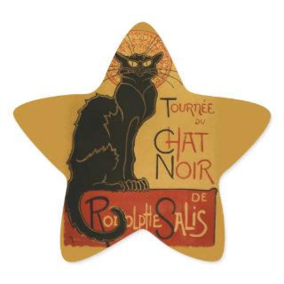 Tournee de Chat Noir Black Cat Star Sticker