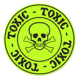 Toxic Skull and Crossbones Sticker