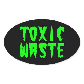 TOXIC WASTE OVAL STICKER