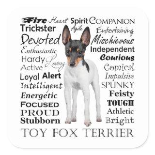 Toy Fox Terrier Traits Stickers