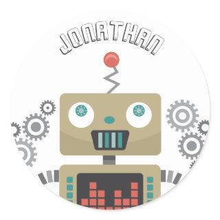 Toy Robots Classic Round Sticker