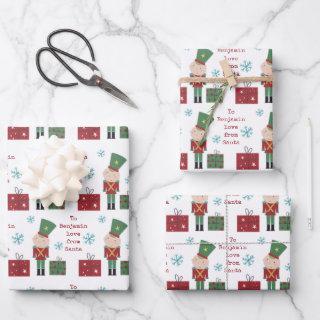 Toy Soldier Child Name Love Santa Christmas  Sheets