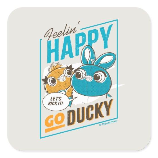 Toy Story 4 | Feelin' Happy Go Ducky Square Sticker