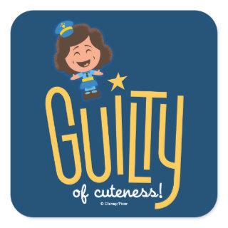 Toy Story 4 | McDimples "Guilty of Cuteness" Square Sticker