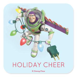 Toy Story | Buzz Lightyear Decorating Christmas Square Sticker