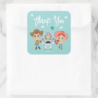 Toy Story Characters Baby Shower Thank You Square Sticker