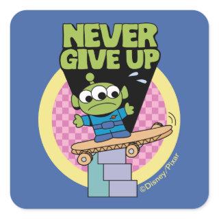 Toy Story | Little Green Men Never Give Up Square Sticker