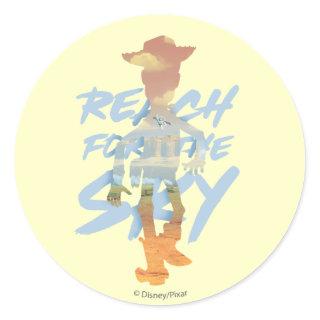 Toy Story | "Reach For The Sky" Woody & Buzz Art Classic Round Sticker