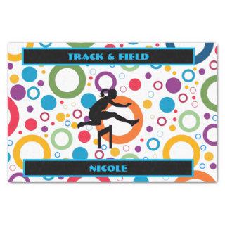 Track and Field Abstract Tissue Paper