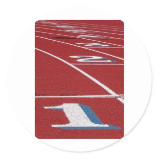 Track And Field Classic Round Sticker