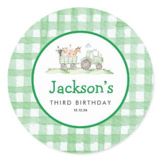 Tractor Party Stickers