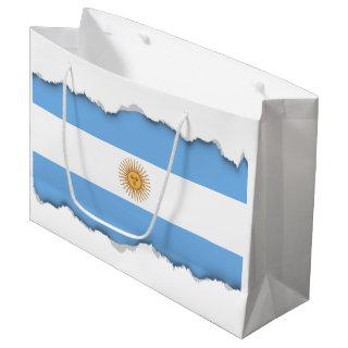 Traditional Argentina Flag Large Gift Bag