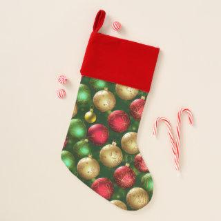 Traditional Holiday Collection Luxury Bold  Christmas Stocking
