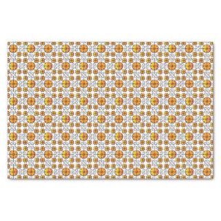 Traditional Latvian SUN sign geometric pattern V Tissue Paper