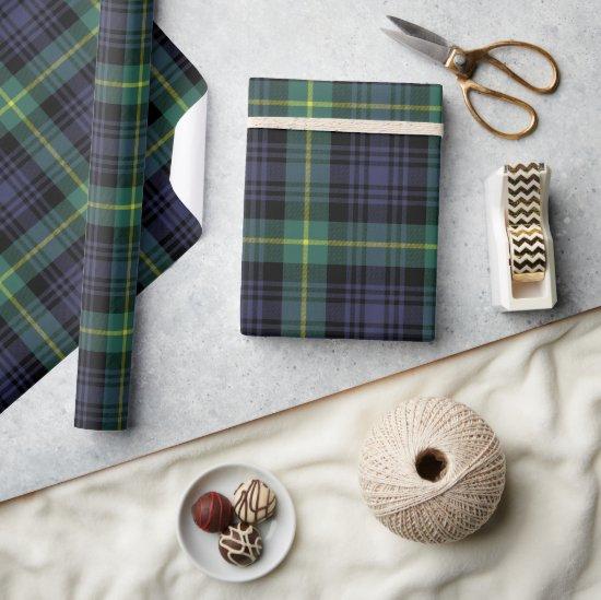 Traditional Purple Green Black Plaid