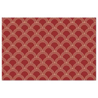 Traditional Red & Gold Chinese Pattern Tissue Paper