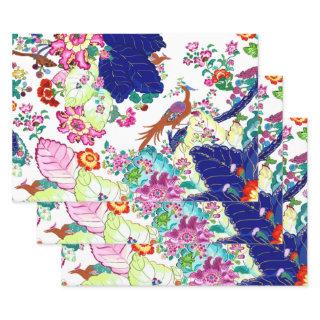 Traditional Tobacco Leaf Pattern Flowers & Birds  Sheets