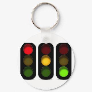 Traffic Lights Design Keychain